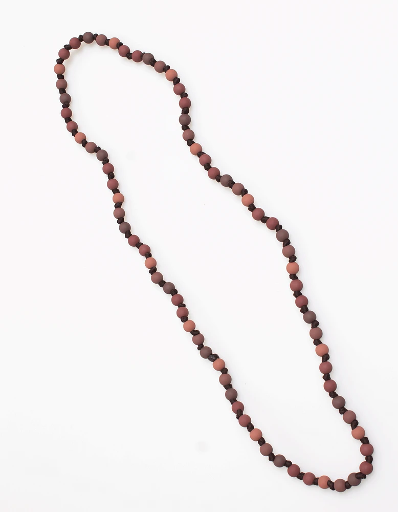 Bubble Knot Necklace in Rust