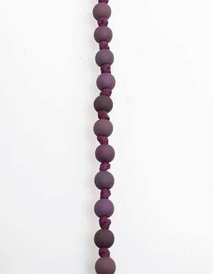 Bubble Knot Necklace in Plum