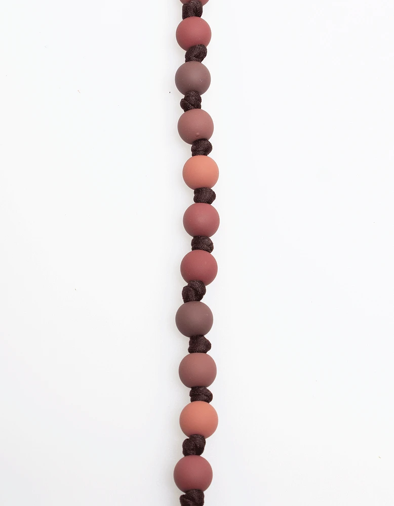 Bubble Knot Necklace in Rust