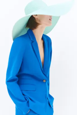 blazer antea b bleu electrique femme