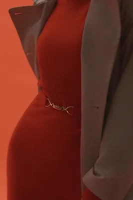 robe mathilde orange femme