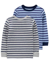 Kid 2-Pack Striped Long-Sleeve Tees