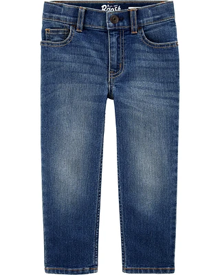 Baby Dark Blue Wash Straight-Leg Jeans