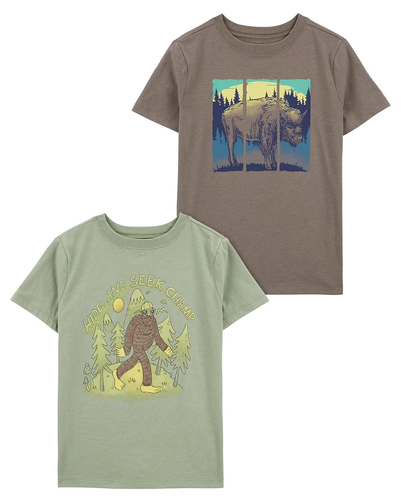 Kid 2-Pack Animals Graphic Tees