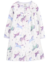 Kid Unicorn Fleece Nightgown