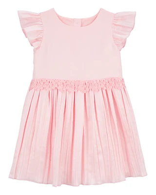 Toddler Flutter Pleated Dress