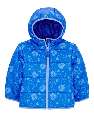 Toddler Mickey Mouse Puffer Jacket - Blue