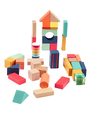 Toddler Wooden Activity Stacking Block Set