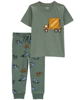 Toddler 2-Piece Graphic Tee & Joggers Set