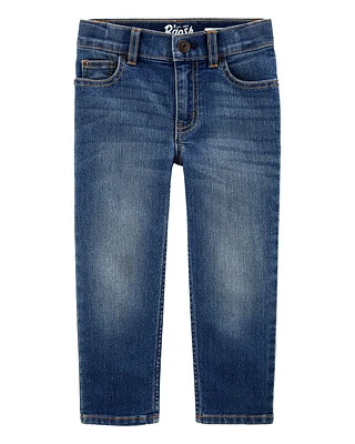 Baby Dark Blue Wash Straight-Leg Jeans