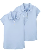 Kid -Pack Uniform Polos in Active Mesh