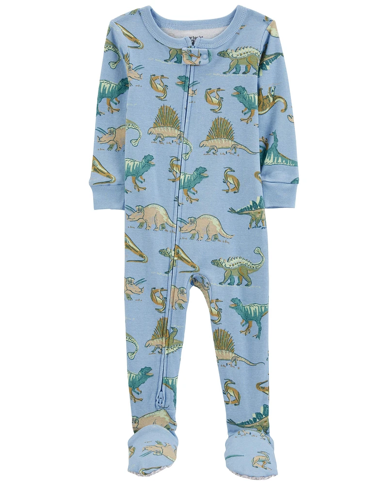 Baby 1-Piece Dinosaur 100% Snug Fit Cotton Footie Pajamas