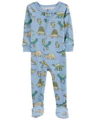 Baby 1-Piece Dinosaur 100% Snug Fit Cotton Footie Pajamas