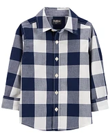 Toddler Plaid Button-Front Shirt