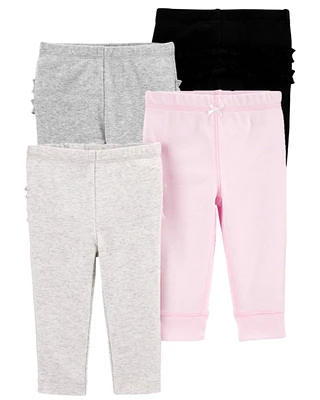 Baby -Pack Ruffle-Detail Cotton Pants