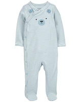 Baby Bear Snap-Up Cotton Sleep & Play Pajamas