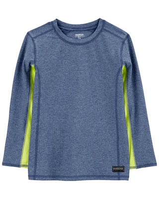 Kid Active Colorblock Long-Sleeve Tee - Blue