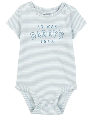 Baby Short-Sleeve Graphic Bodysuit - Blue