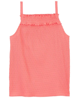 Kid Textured Smocked Tank