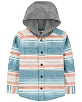 Toddler Baja Stripe Button-Front Shacket