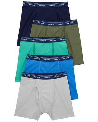 Kid 5-Pack Active Mesh Boxer Briefs Underwear