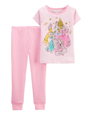 Toddler 2-Piece Disney Princess 100% Snug Fit Cotton Pajamas