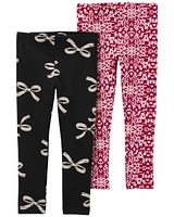 Toddler 2-Pack Holiday Leggings