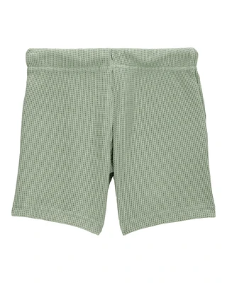 Baby Waffle Knit Drawstring Shorts