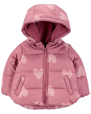 Baby Heart Puffer Jacket