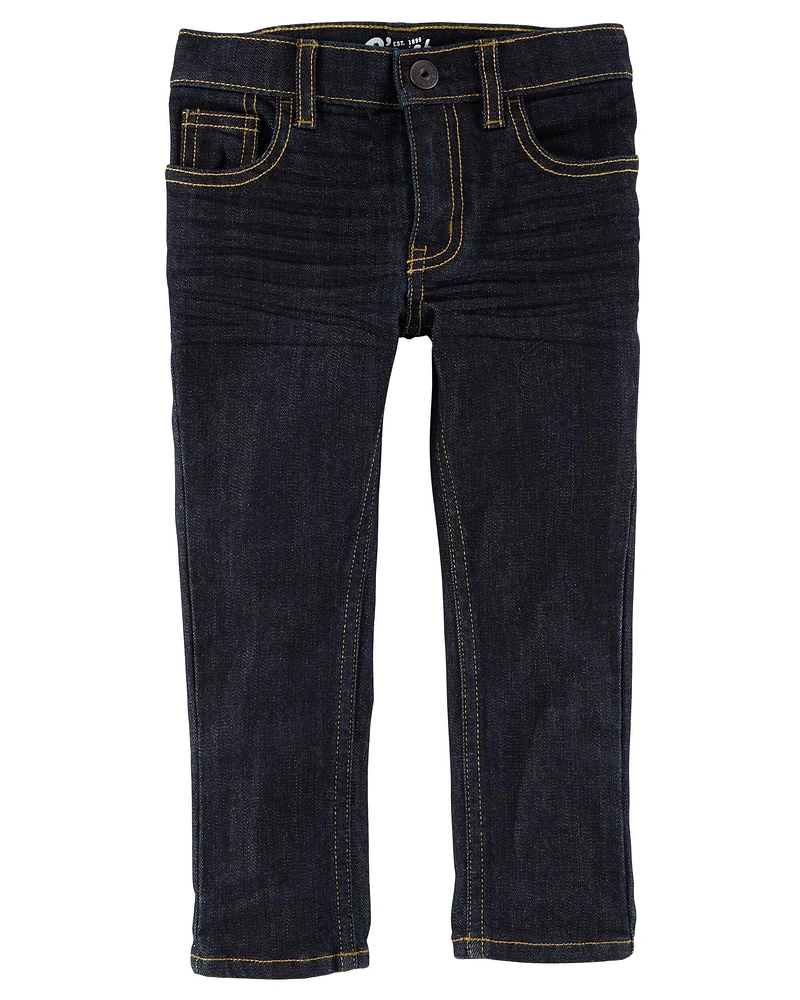 Kid Dark Wash Husky-Fit Skinny-Leg Jeans