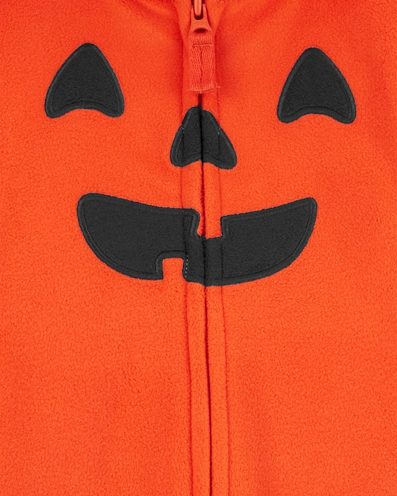 Baby Halloween Pumpkin Costume Hooded Jumpsuit