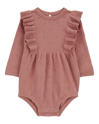 Baby Long-Sleeve Flutter Bodysuit