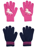 Kid 2-Pack Unicorn Gripper Gloves