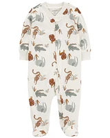 Baby 2-Pack Animal Print 2-Way Zip Sleep & Plays