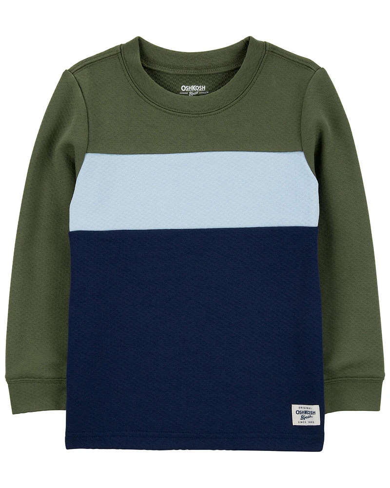 Toddler Colorblock Long-Sleeve Tee - Navy