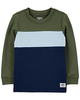 Toddler Colorblock Long-Sleeve Tee - Navy