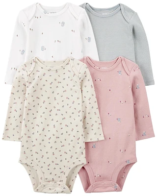 Baby 4-Pack Long-Sleeve Bodysuits