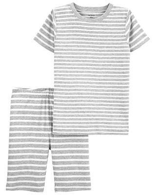 Kid 2-Piece Striped 100% Snug Fit Cotton Pajamas