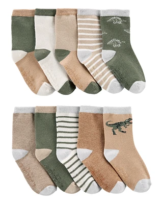 Toddler 10-Pack Dinosaur Socks