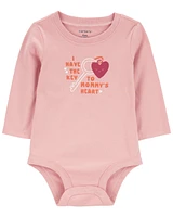 Baby 'Key To Mommy's Heart' Collectible Bodysuit