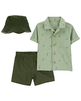 Baby 3-Piece Little Short & Hat Set