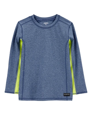 Kid Active Colorblock Long-Sleeve Tee - Blue