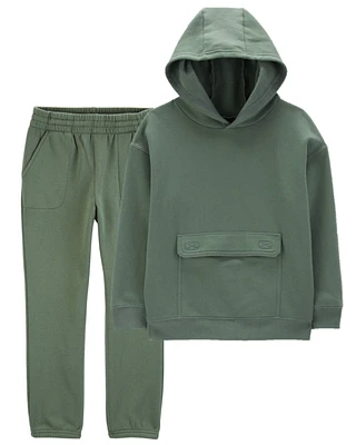 Kid 2-Piece Pullover Fleece Hoodie & Pants Set