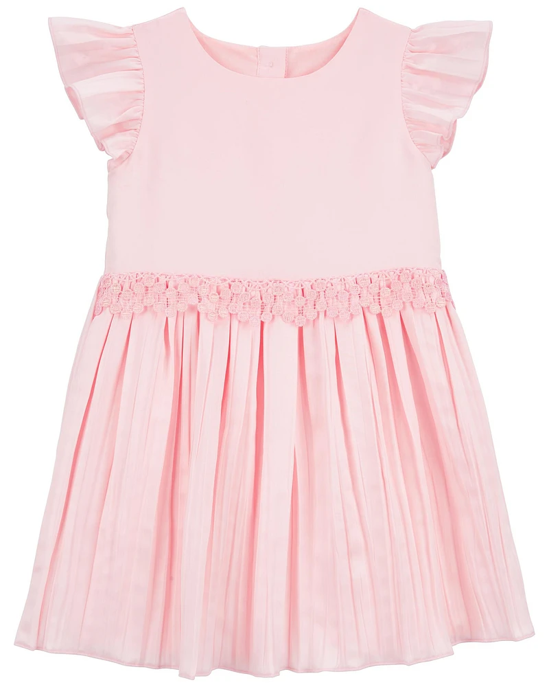 Toddler Flutter Pleated Dress