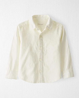 Toddler Linen Button-Front Shirt