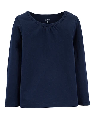 Toddler Navy Cotton Tee