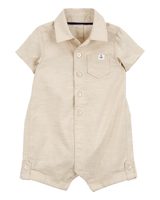 Baby Button-Front Romper