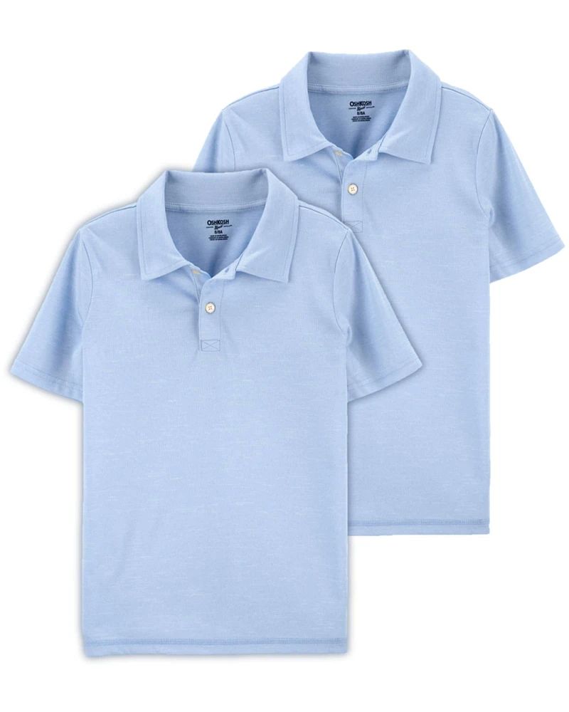 Kid -Pack Active Mesh Uniform Polos in Moisture Wicking BeCool™ Fabric