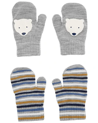 Toddler 2-Pack Gripper Mittens