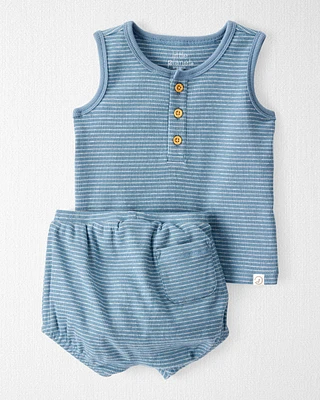 Baby 2-Piece Organic Cotton Striped Set